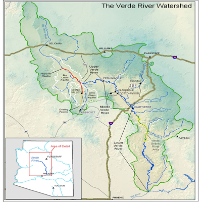 Verde River Kayaking Map The Verde River Watershed | Friends Of The Verde River