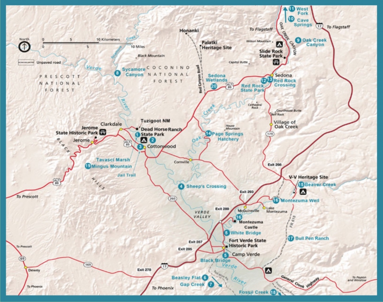 Birding Trail Map - Friends of the Verde River