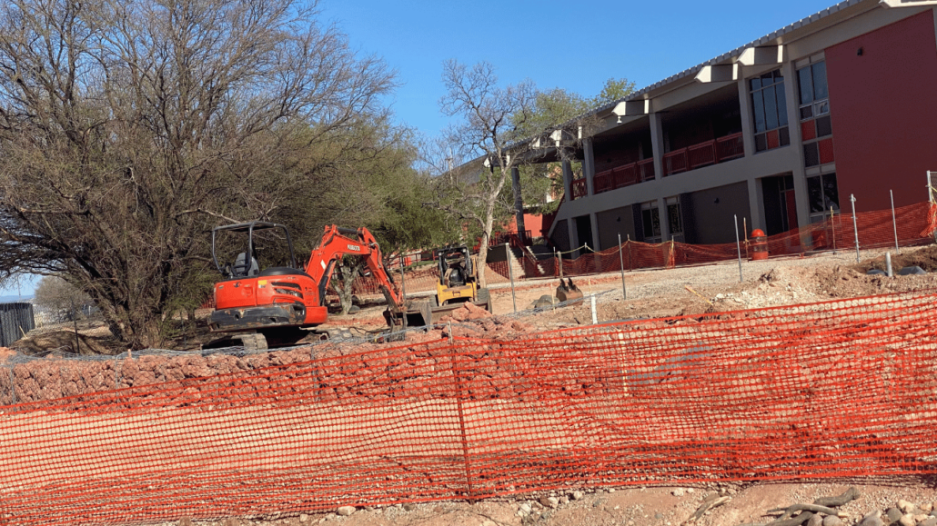 construction at Mingus Union High School