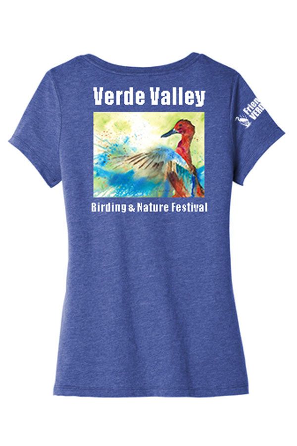 Blue Verde Valley Birding and Nature Festival t-shirt with duck