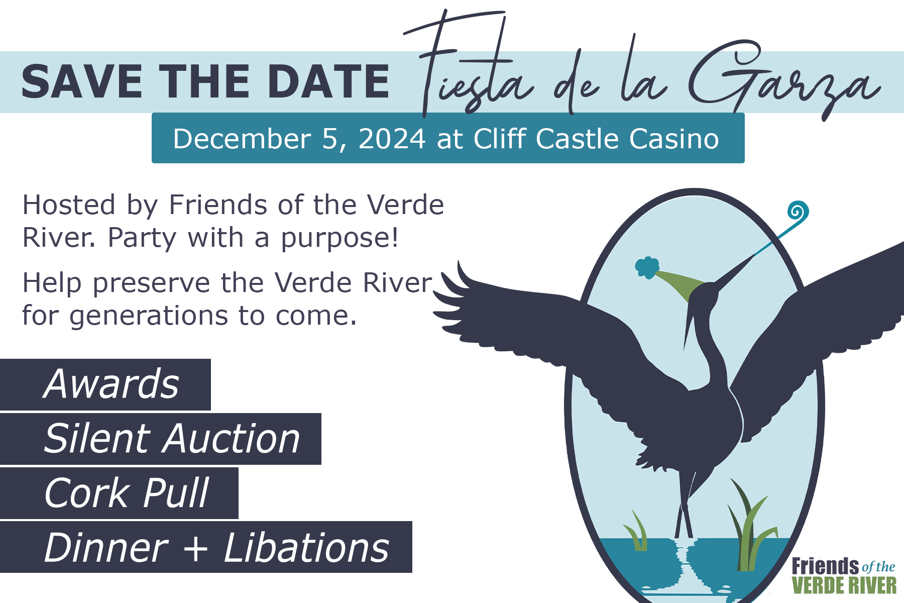 save the date fiesta de la garza