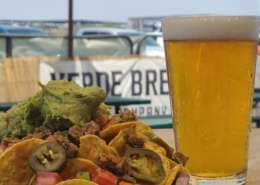 Verde Brewing Company beer and nachos