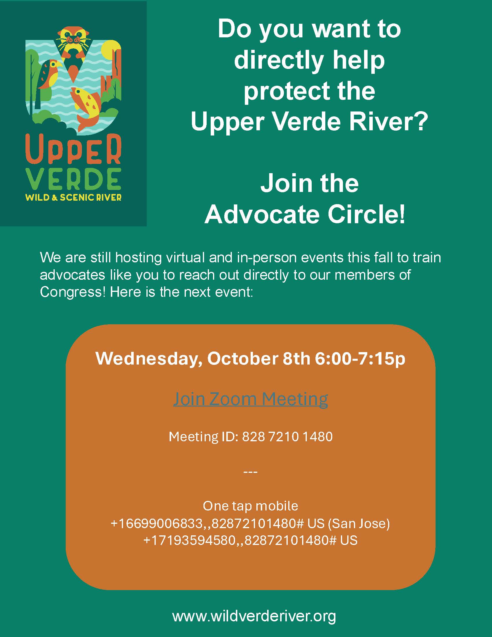 Upper Verde Advocate Circle Oct 8